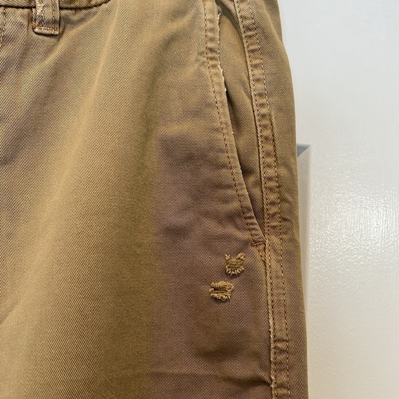 J. Crew Tan Chinos Classic Cotton Twill distressed pants size 0. - Picture 8 of 9